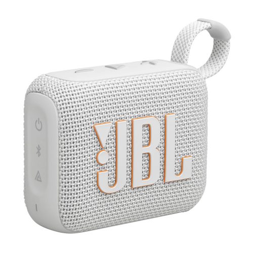 JBL GO 4 hordozható Bluetooth hangszóró, 4,2Watt, BT 5.3, víz- és porálló, fehér