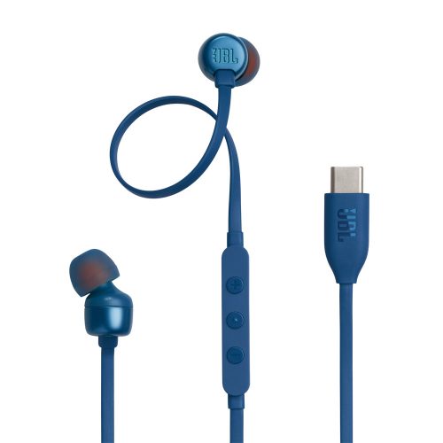 JBL Tune 310C In-Ear vezetékes fülhallgató, mikrofonos, Type-C, kék