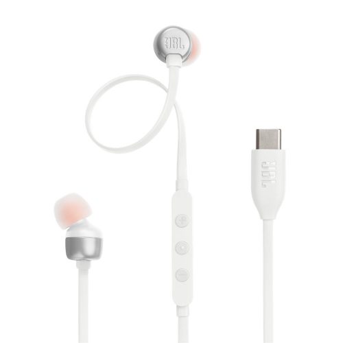 JBL Tune 310C In-Ear vezetékes fülhallgató, mikrofonos, Type-C, fehér