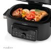 Nedis KAAFG600BK forró levegős sütő, 6liter, 1600W, 120 - 265 °C, grill, fekete