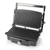 Nedis KAGR131FSR kontaktgrill, 1500Watt, 28x17 cm-es grill lap, fekete - inox