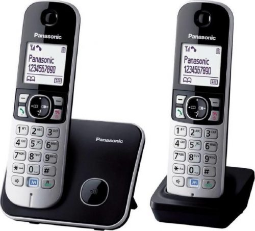 Panasonic KX-TG6812PDB DUO DECT telefon, kihangosítható, hívóazonosítós