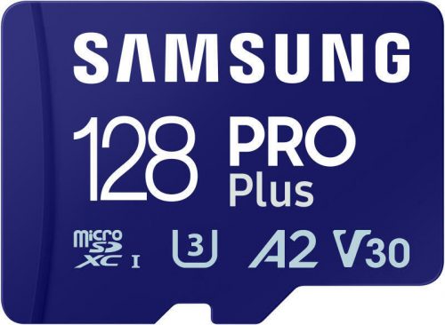 Samsung MB-MD128SA/EU 128GB Pro Plus microSDXC memóriakártya adapterrel, UHS-I U3 Pro+