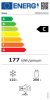 Midea MDRB521MIC28 alulfagyasztós hűtőszekrény, 256/122liter, NoFrost, 38dB, sötét inox