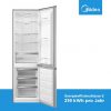 Midea MERB276FGE02A alulfagyasztós hűtőszekrény, 270/71liter, NoFrost, 41dB, inox