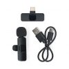 Nedis MICW110BK csiptethető vezeték nélküli mikrofon mobiltelefonokhoz, USB-C adapter, 20Hz- 20kHz, akkumulátoros, fekete