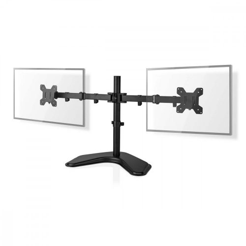 Nedis MMDOSD110BK asztali dupla monitor tartó konzol, 15-32", VESA 100x100, fekete