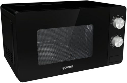 Gorenje MO20E1B mikrohullámú sütő, mechanikus,  800 W, 20 liter, fekete