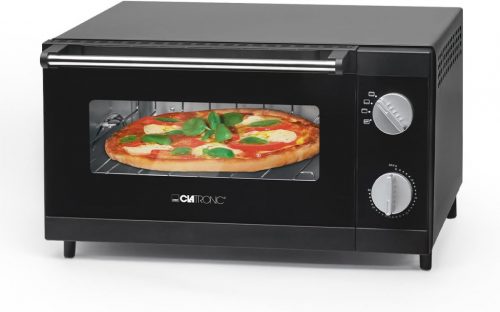 Clatronic MPO 3520 Minisütő 1000 W, 12 liter, Pizzasütés, Grillezés, Pirító funkció, időzítő