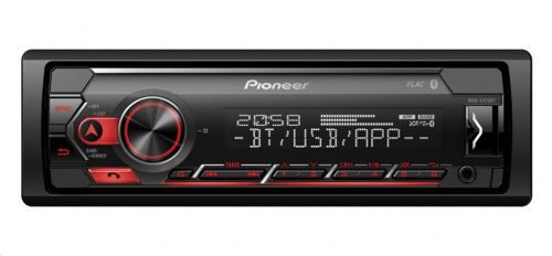 Pioneer MVH-S420BT mechanika nélküli autóhifi fejegység, BT, USB/AUX, piros