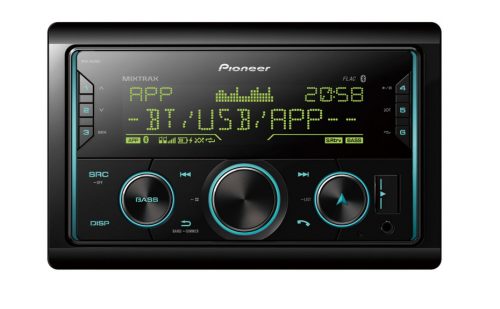 Pioneer MVH-S620BT autórádió, 2 DIN, Bluetooth, AUX, USB, 4 X 50 W, IOS és Android kompatibilitás, 13 sávos grafikus EQ