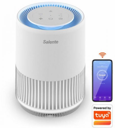 Salente MaxClean intelligens légtisztító, SmartLife, Wifi, Tuya, fehér