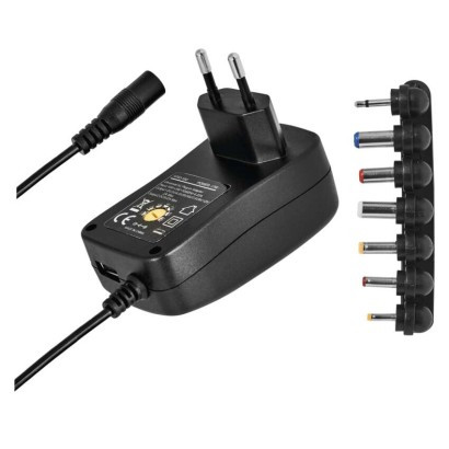 Emos N3112 Univerzális töltőadapter, 1500 mA, 3-12V, USB