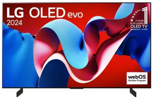 LG OLED42C41LA 4K Ultra HD Smart OLED Evo Televízió, 42" (106cm), fekete