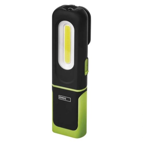 EMOS P4537 COB LED szerelő lámpa, 330lm, 45méter, IP43, 1200mAh Li-ion akku