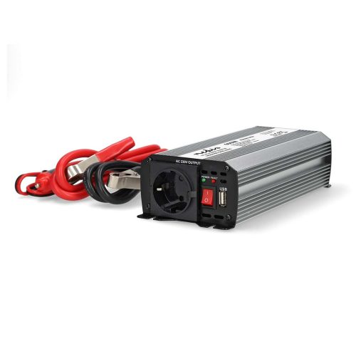 Nedis PIM60012FGY feszültség átalakító, inverter módosított szinuszhullám, 1200/600Watt, 12V DC - 230 V AC, USB