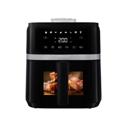 Tesla Aircook Q65 XL PRO AirFryer, víz sprayboost funkció, 5 literes kosár, 8 program, 1500W