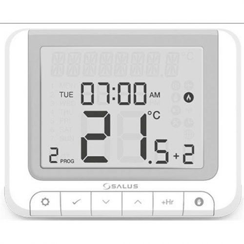 Salus RT520 vezetékes szobatermosztát, Opentherm, 5 - 32,5 °C, elemes (2xAA)