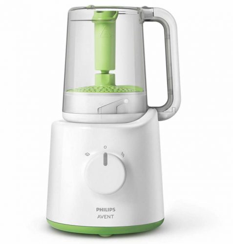 Philips SCF870/20 Advanced 2 az 1-ben pároló és turmixgép, 400Watt, 200 ml víztatály, fehér -zöld