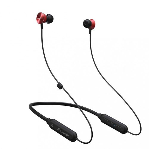 Pioneer SE-QL7BT-R NFC Bluetooth mikrofonos fülhallgató, Piros