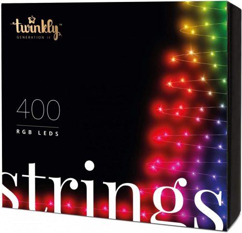 Twinkly Strings IP44 Okos karácsonyfa izzó, 400 LED, Bluetooth, Wifi, 32m (TWS400STP-BEU)