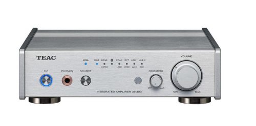 TEAC AI-303 USB DAC sztereó integrált erősítő, 2 x 50Watt, ezüst