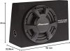 Pioneer TS-WX306B autós mélysugárzó láda, 30cm, zárt, max.1300Watt, 94dB, 20 -125 Hz