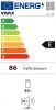 Vivax TTL-93E egyajtós hűtőszekrény, 93 liter, fehér