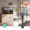 Nedis TVSM5840BK motoros TV lift 37"-80", VESA 600x400, max. 60kg, 68-158cm emelés, Wi-Fi, fekete