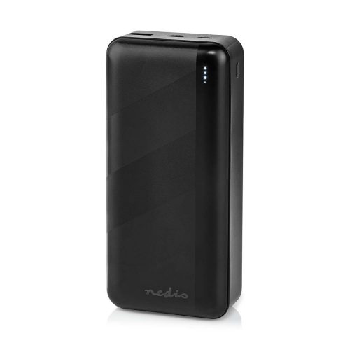 Nedis UPBKPD30000BK Külső akkumulátor, 30000mAh, DP 2.0 20Watt töltés, USB-A és C aljzat