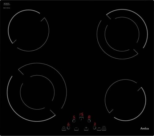 Amica VH 6241 kerámia főzőlap, Sensor Contol vezérlés, 6.5kW, fekete