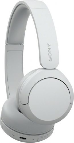 Sony WHCH520W vezeték nélküli fejhallgató, Bluetooth, 40 óra, fehér