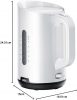 Braun WK1100WH vízforraló, 2200 W, 1,7 liter, fehér