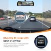 70mai Rearview Dash Cam S500 Set menetrögzítő kamera + RC13 hátsó kamera szett, 9.35'' érintőképernyő, 3K, 30fps, Sony IMX675 érzékelő