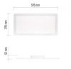 Emos ZM5172 LED mennyezetre panel, RIVI, 25W, 210-2100 lumen, 30x60cm, állítható színhőmérséklet