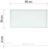 Emos ZM5182 LED mennyezetre panel, RIVI, 24W, 190-1900 lumen, 30x60cm, állítható színhőmérséklet - kifutott