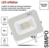 EMOS ZS2213W SIMPO LED reflektor 10W, 1000lm, IP65, természetes fehér